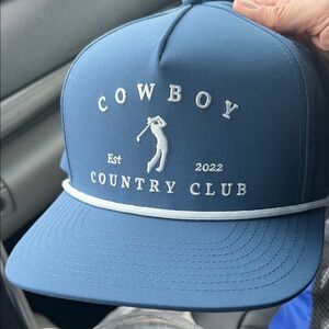 Blue Cowboy Country Club golf Hat new